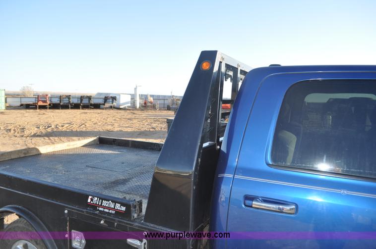 image for item F2375 2010 Dodge Ram 3500 Quad Cab flatbed truck