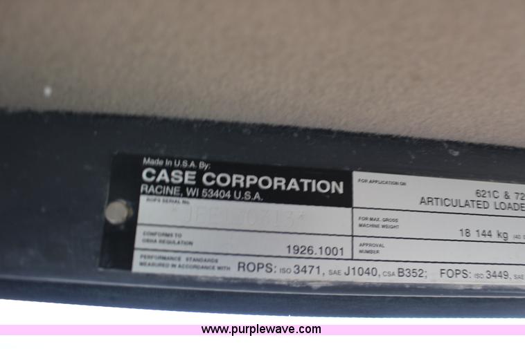 image for item F7569 2001 Case 721C wheel loader