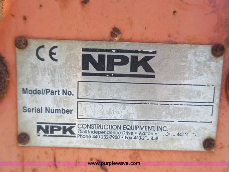 image for item F8440 NPK C4C hydraulic tamper