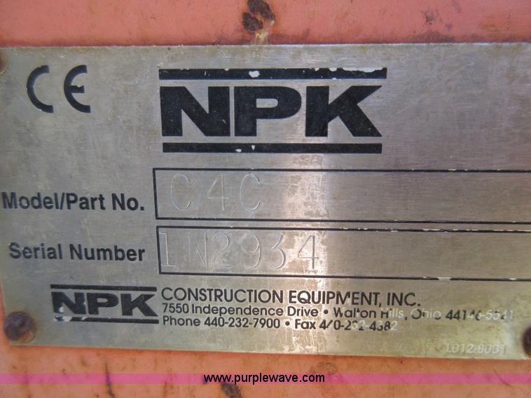 image for item F8440 NPK C4C hydraulic tamper