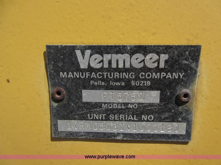 image for item F8443 1997 Vermeer V5750 trencher