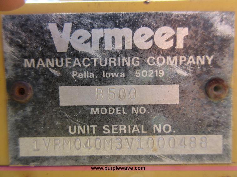 image for item F8443 1997 Vermeer V5750 trencher