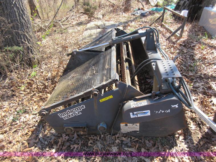 image for item F8448 Bobcat landscape rake skid steer attachment