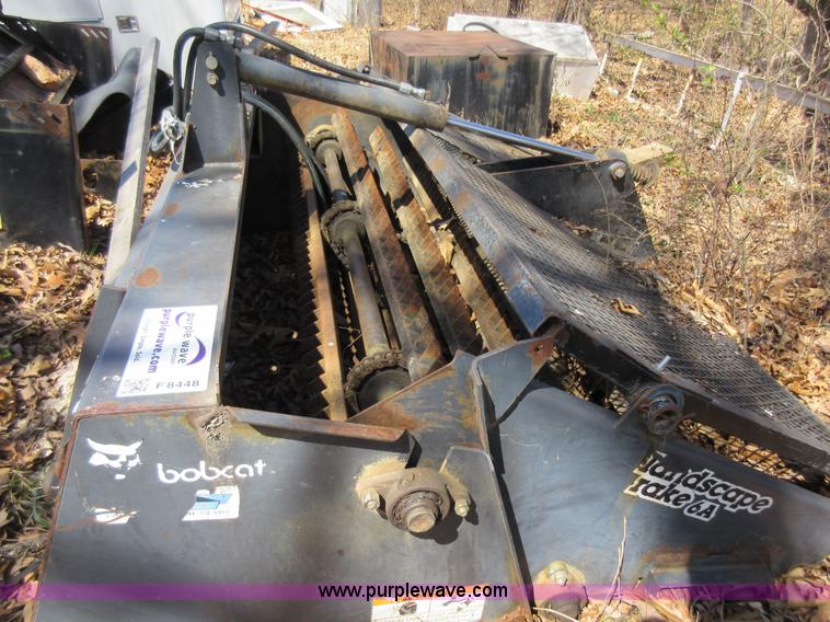 image for item F8448 Bobcat landscape rake skid steer attachment