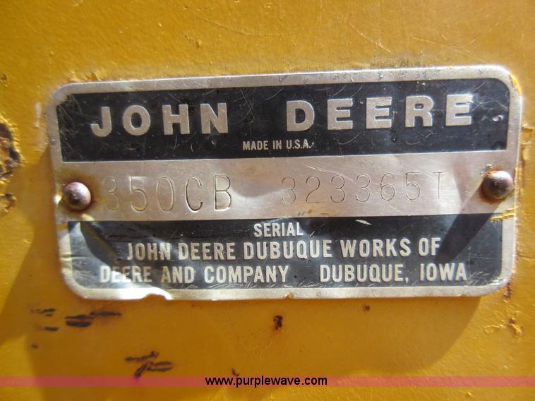 image for item F8452 1979 John Deere 350C track loader