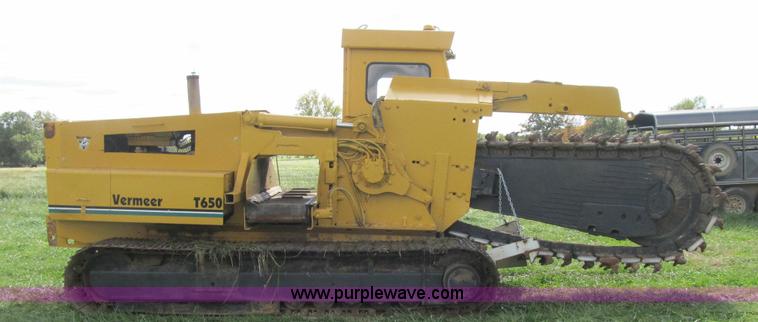 image for item G6510 1987 Vermeer T650 trencher