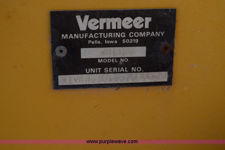 image for item H5233 Vermeer V8550A trencher