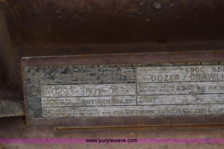 image for item H5238 1993 Case 550E dozer