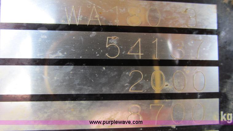 image for item I3067 2001 Komatsu WA180-3 wheel loader