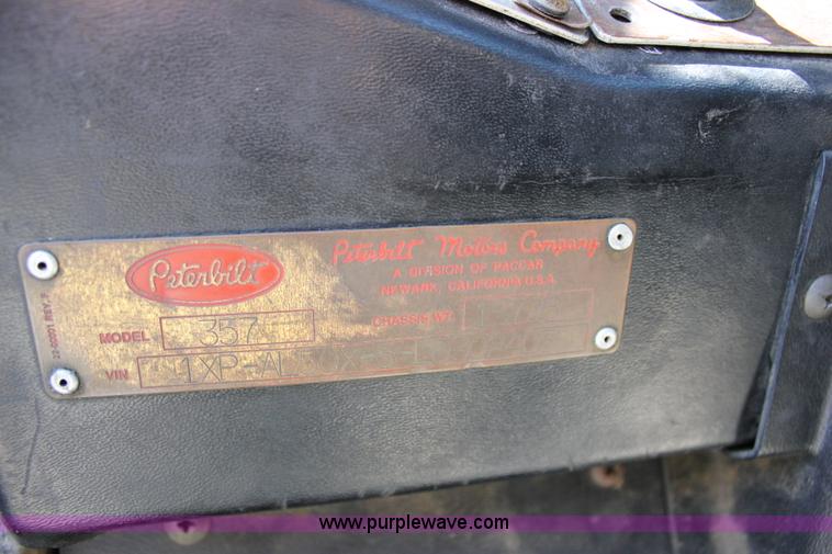 image for item J2255 1990 Peterbilt 357 mixer truck