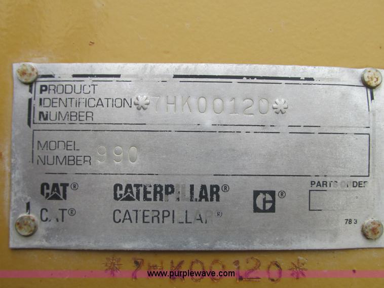 image for item K2087 1994 Caterpillar 990 wheel loader