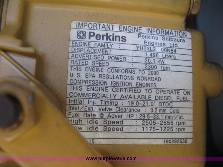 image for item K2971 2000 Caterpillar 303.5 compact excavator