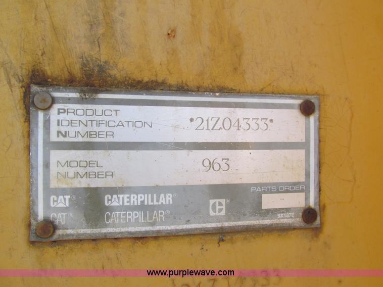 image for item K5000 1992 Caterpillar 963A track loader
