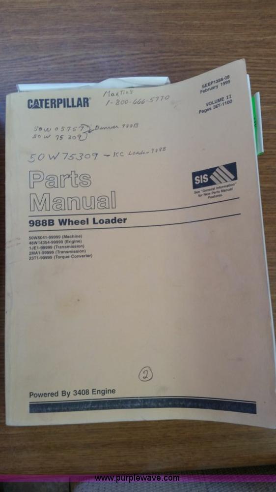 image for item K6755 1979 Caterpillar 988B wheel loader