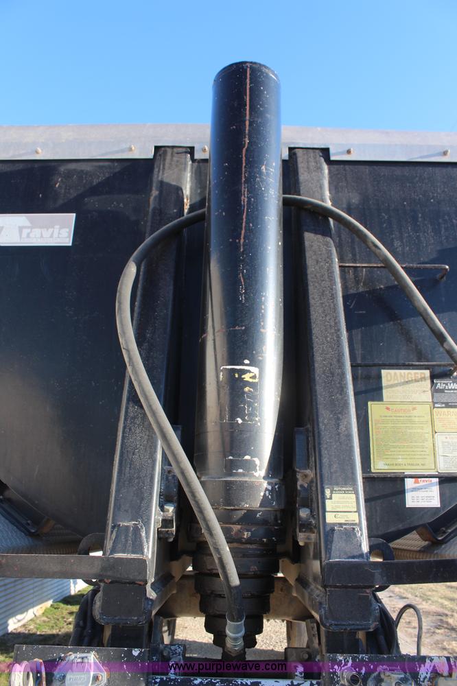 image for item K8769 2002 Travis barrel bed end dump trailer