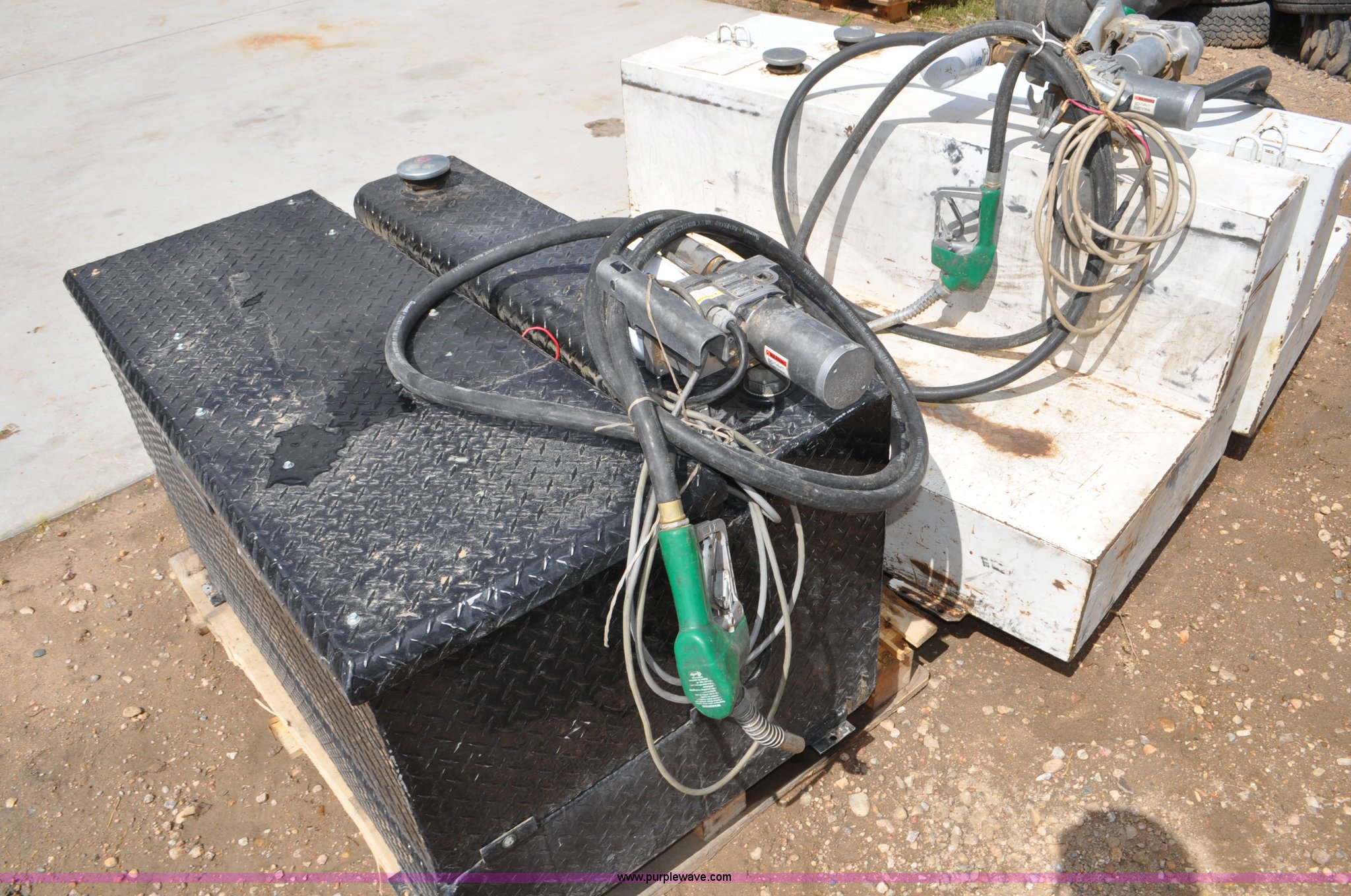 (3) fuel tanks in Kersey, CO Item F2396 sold Purple Wave