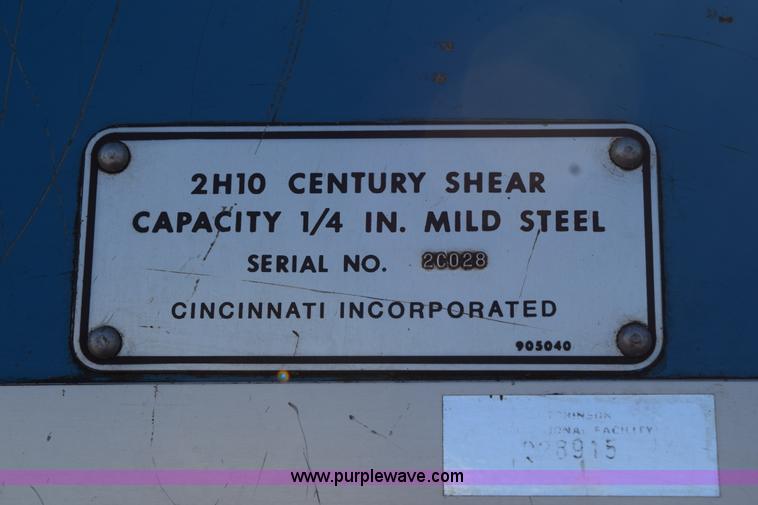 image for item BA9762 Century 2H10 metal shear