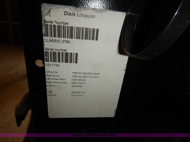 image for item BJ9659 Dixie Chopper Classic 2769 ZTR lawn mower