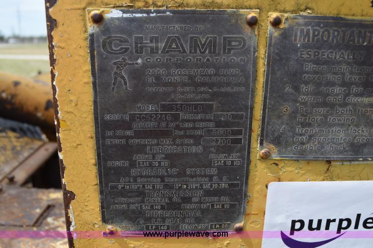 image for item E6142 Champ forklift