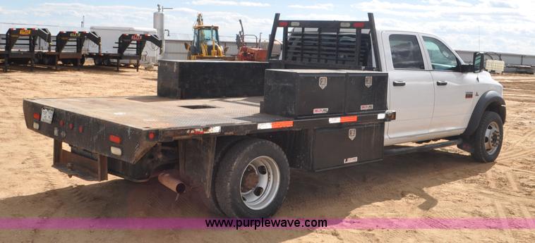 image for item F2364 2011 Dodge Ram 5500 HD Quad Cab flatbed truck
