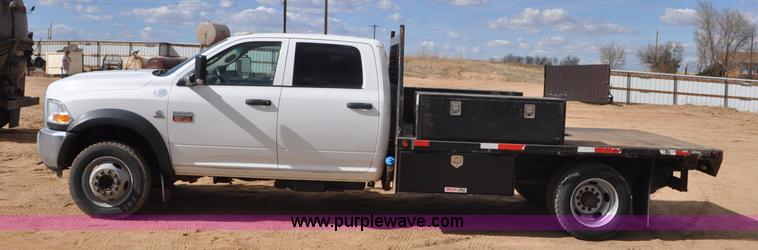 image for item F2364 2011 Dodge Ram 5500 HD Quad Cab flatbed truck
