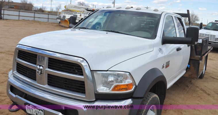 image for item F2364 2011 Dodge Ram 5500 HD Quad Cab flatbed truck