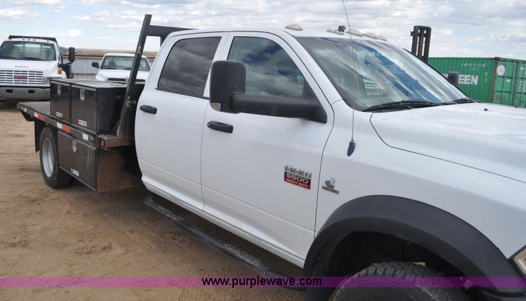 image for item F2364 2011 Dodge Ram 5500 HD Quad Cab flatbed truck