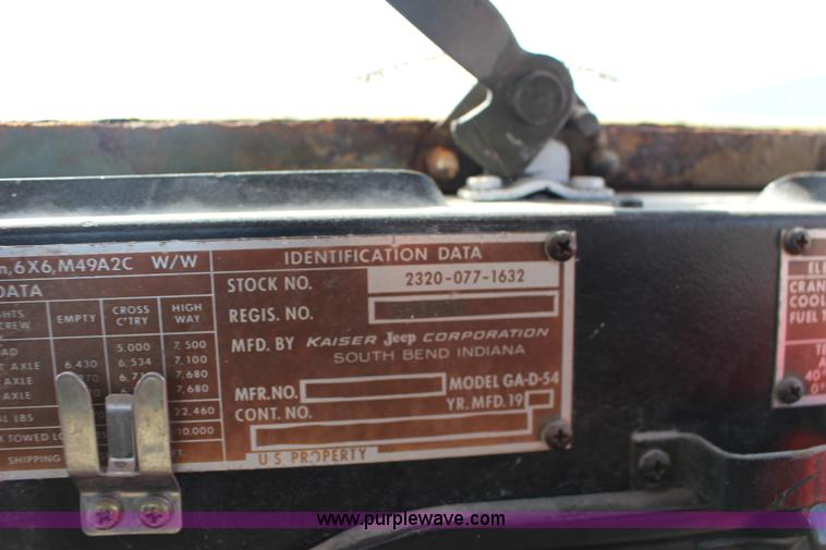 image for item F7630 1968 Jeep Kaiser flatbed truck