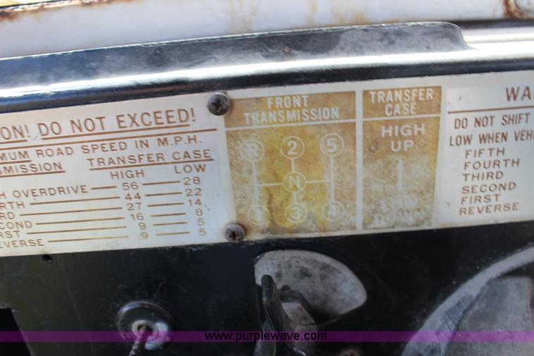 image for item F7630 1968 Jeep Kaiser flatbed truck