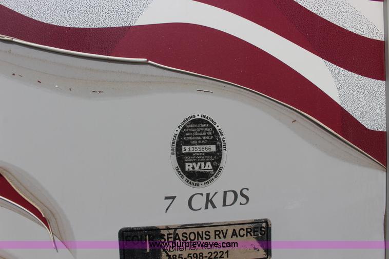 image for item F7633 2005 All American Sport fifth wheel toy hauler camper