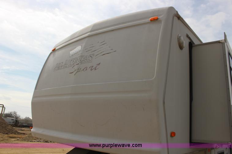 image for item F7633 2005 All American Sport fifth wheel toy hauler camper