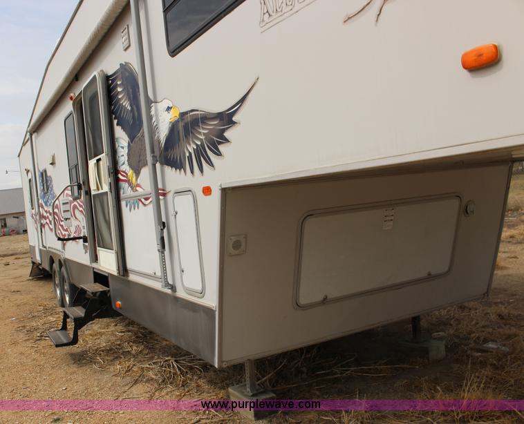 image for item F7633 2005 All American Sport fifth wheel toy hauler camper