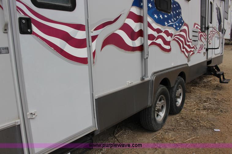 image for item F7633 2005 All American Sport fifth wheel toy hauler camper