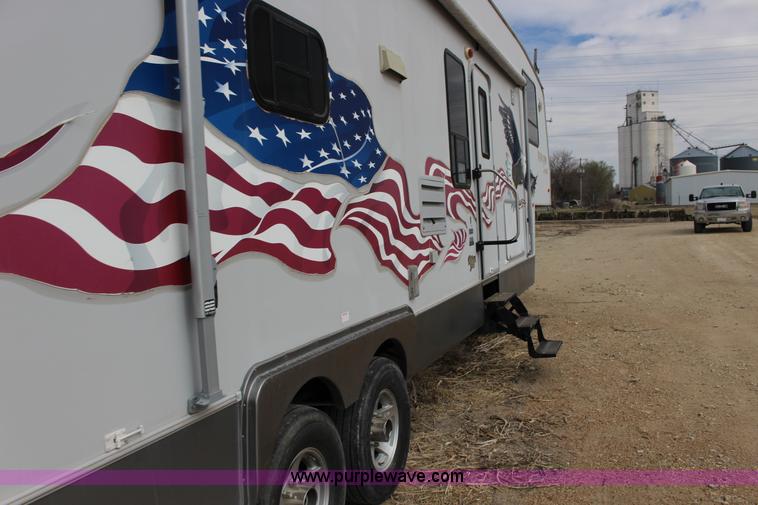 image for item F7633 2005 All American Sport fifth wheel toy hauler camper