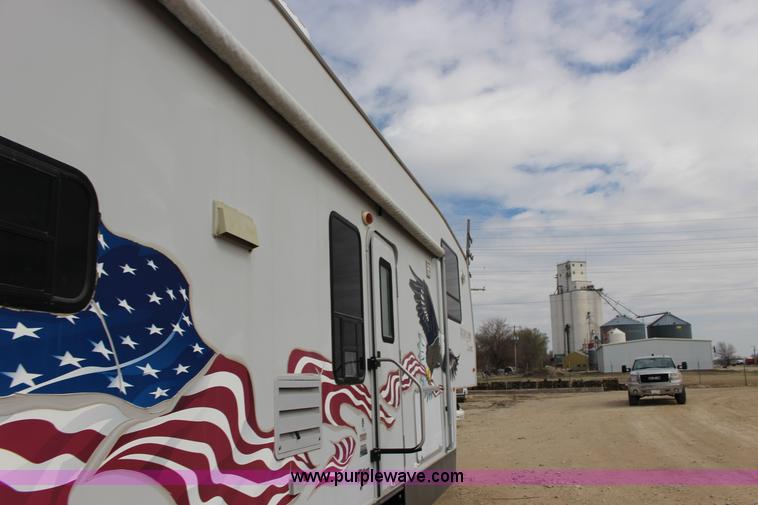 image for item F7633 2005 All American Sport fifth wheel toy hauler camper