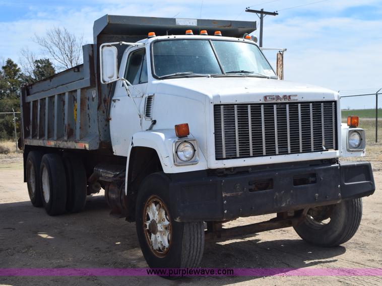image for item K2428 1985 GMC Brigadier dump truck