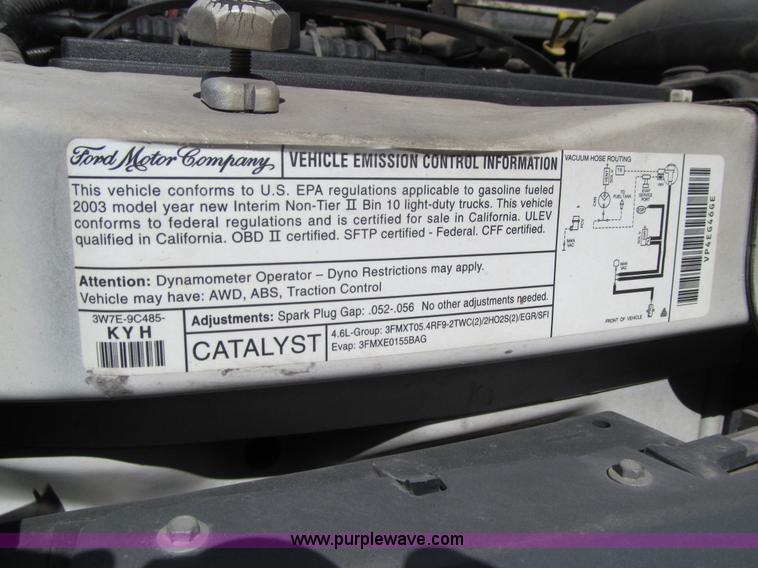 image for item K5518 2003 Ford E250 van