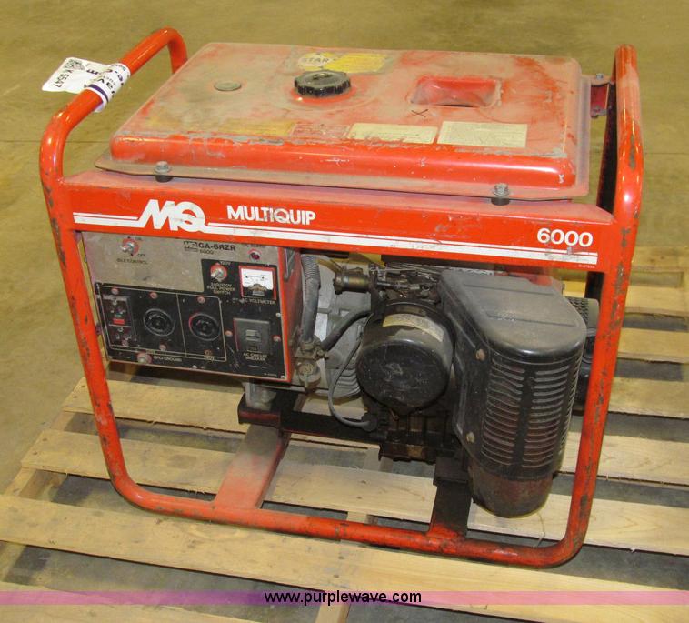 Multiquip GA6RZR 6000 generator in Des Moines, IA Item K5547 sold
