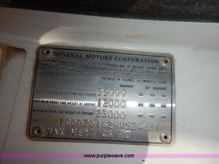 image for item K7333 1987 GMC TopKick vacuum truck