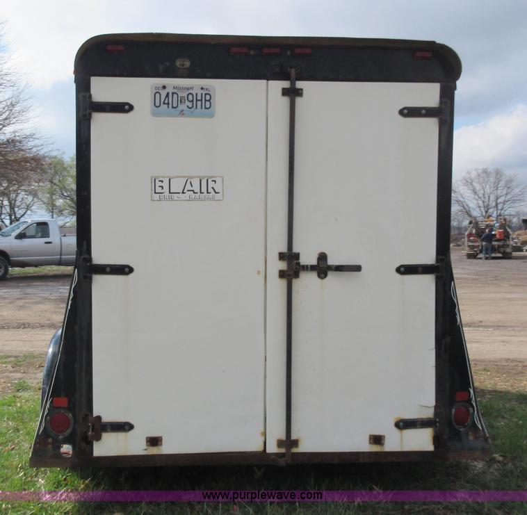 image for item F8457 1999 Blair enclosed trailer