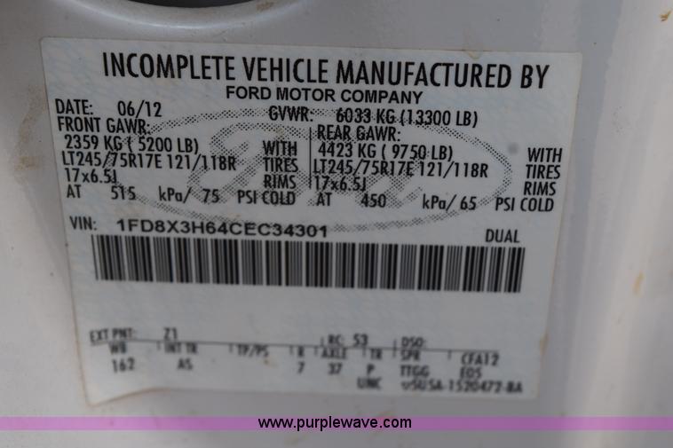 image for item H5214 2012 Ford F350 Super Duty Super Cab service truck