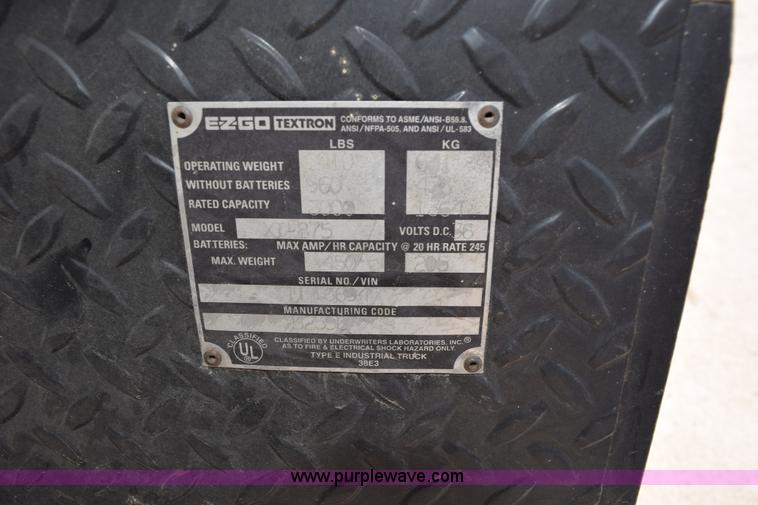 image for item H5231 Ez-go XI-875 cart