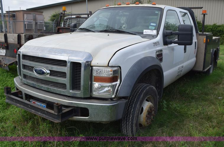 image for item H5247 2008 Ford F550 Crew Cab flatbed truck