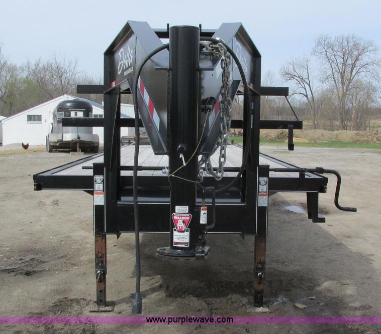 image for item I4010 2012 Delta gooseneck equipment trailer