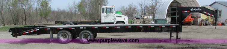 image for item I4010 2012 Delta gooseneck equipment trailer