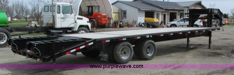 image for item I4010 2012 Delta gooseneck equipment trailer