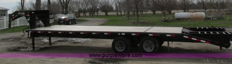 image for item I4010 2012 Delta gooseneck equipment trailer