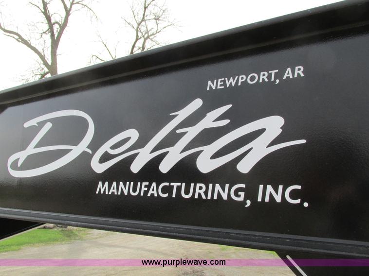 image for item I4010 2012 Delta gooseneck equipment trailer
