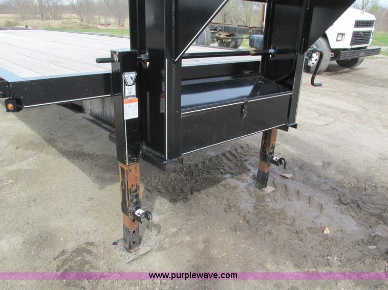image for item I4010 2012 Delta gooseneck equipment trailer