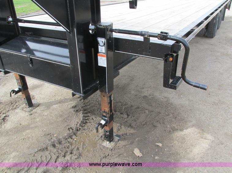 image for item I4010 2012 Delta gooseneck equipment trailer